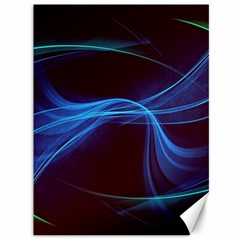 Light Waves In Blue And Green, Graphic Art Canvas 36  X 48  by picsaspassion