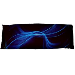 Light Waves In Blue And Green, Graphic Art Body Pillow Case Dakimakura (two Sides) by picsaspassion