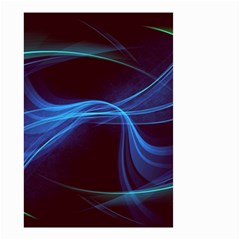 Light Waves In Blue And Green, Graphic Art Small Garden Flag (two Sides) by picsaspassion