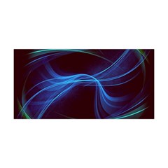 Light Waves In Blue And Green, Graphic Art Yoga Headband by picsaspassion