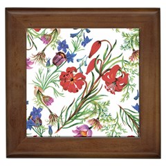 Summer Flowers Framed Tile by goljakoff