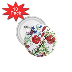 Summer Flowers 1 75  Buttons (10 Pack) by goljakoff