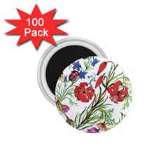 Summer Flowers 1 75  Magnets (100 Pack)  by goljakoff