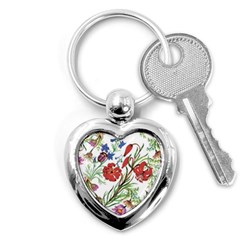 Summer Flowers Key Chain (heart) by goljakoff