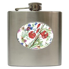 Summer Flowers Hip Flask (6 Oz) by goljakoff