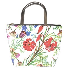 Summer Flowers Bucket Bag by goljakoff