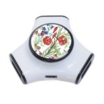 Summer flowers 3-Port USB Hub Front