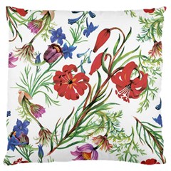 Summer Flowers Large Cushion Case (one Side) by goljakoff