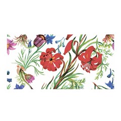 Summer Flowers Satin Wrap by goljakoff