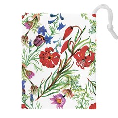 Summer Flowers Drawstring Pouch (4xl) by goljakoff