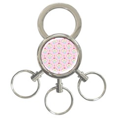 Kawaii Cupcake  3-ring Key Chain