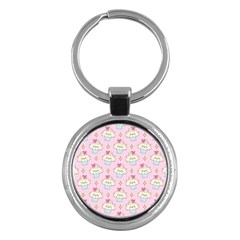 Kawaii Cupcake  Key Chain (round) by lisamaisak