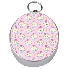 Kawaii Cupcake  Silver Compasses