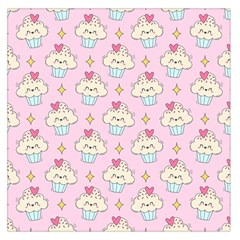 Kawaii Cupcake  Large Satin Scarf (square)