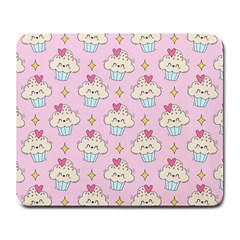 Kawaii Cupcake  Large Mousepads