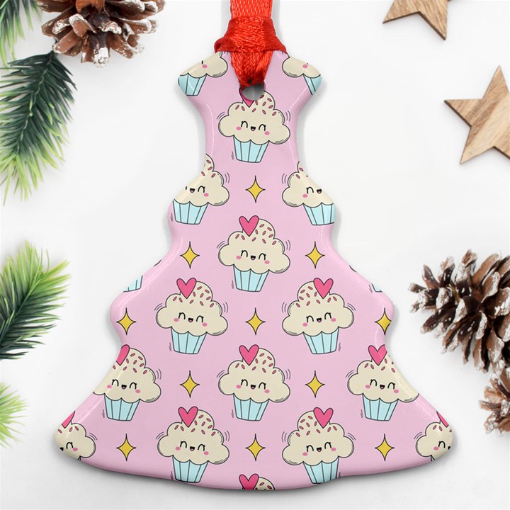 Kawaii Cupcake  Ornament (Christmas Tree) 