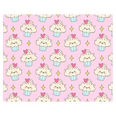 Kawaii Cupcake  Double Sided Flano Blanket (medium) 