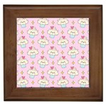 Kawaii Cupcake  Framed Tile Front