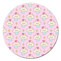 Kawaii Cupcake  Magnet 5  (round) by lisamaisak