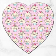 Kawaii Cupcake  Jigsaw Puzzle (heart)