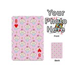 Kawaii Cupcake  Playing Cards 54 Designs (Mini) Front - Heart8