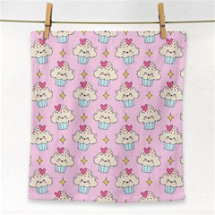 Kawaii Cupcake  Face Towel by lisamaisak