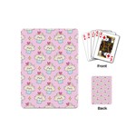 Kawaii Cupcake  Playing Cards Single Design (Mini) Back