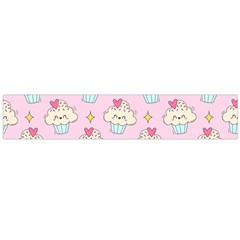 Kawaii Cupcake  Large Flano Scarf 