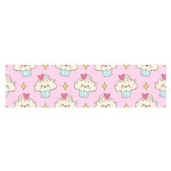 Kawaii Cupcake  Satin Scarf (oblong) by lisamaisak