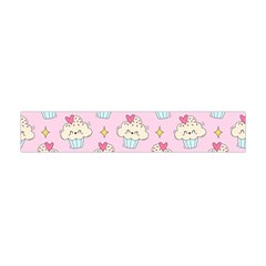 Kawaii Cupcake  Flano Scarf (mini) by lisamaisak