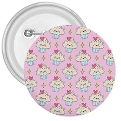 Kawaii Cupcake  3  Buttons by lisamaisak