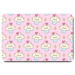 Kawaii Cupcake  Large Doormat  30 x20  Door Mat