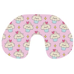 Kawaii Cupcake  Travel Neck Pillow by lisamaisak