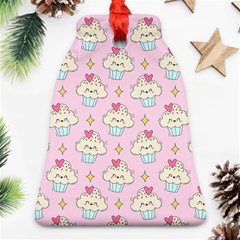 Kawaii Cupcake  Bell Ornament (two Sides)