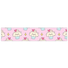 Kawaii Cupcake  Small Flano Scarf by lisamaisak