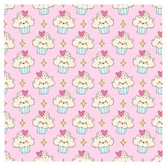 Kawaii Cupcake  Wooden Puzzle Square