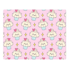 Kawaii Cupcake  Double Sided Flano Blanket (large)  by lisamaisak