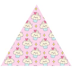 Kawaii Cupcake  Wooden Puzzle Triangle by lisamaisak