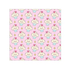 Kawaii Cupcake  Small Satin Scarf (square) by lisamaisak