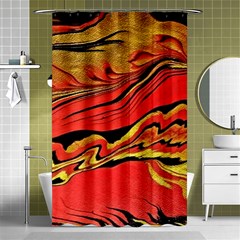 Warrior s Spirit  Shower Curtain 48  X 72  (small)  by BrenZenCreations