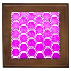 Hexagon Windows Framed Tile by essentialimage