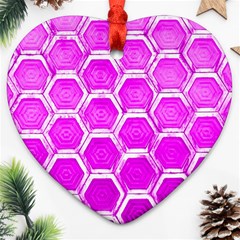 Hexagon Windows Ornament (heart)