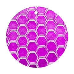 Hexagon Windows Round Ornament (two Sides) by essentialimage