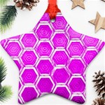 Hexagon Windows Star Ornament (Two Sides) Front