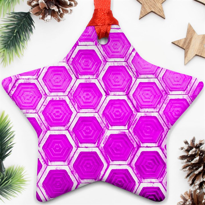 Hexagon Windows Star Ornament (Two Sides)