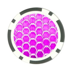 Hexagon Windows Poker Chip Card Guard by essentialimage