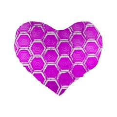 Hexagon Windows Standard 16  Premium Heart Shape Cushions by essentialimage