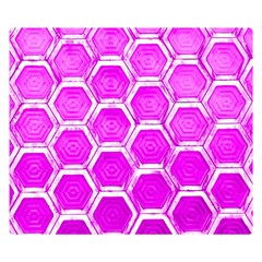 Hexagon Windows Double Sided Flano Blanket (small)  by essentialimage