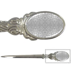 Modern Ornate Geometric Silver Pattern Letter Opener by dflcprintsclothing