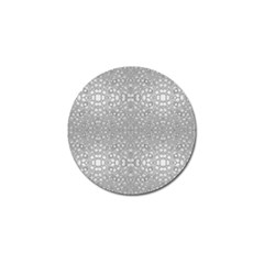 Modern Ornate Geometric Silver Pattern Golf Ball Marker (10 Pack) by dflcprintsclothing